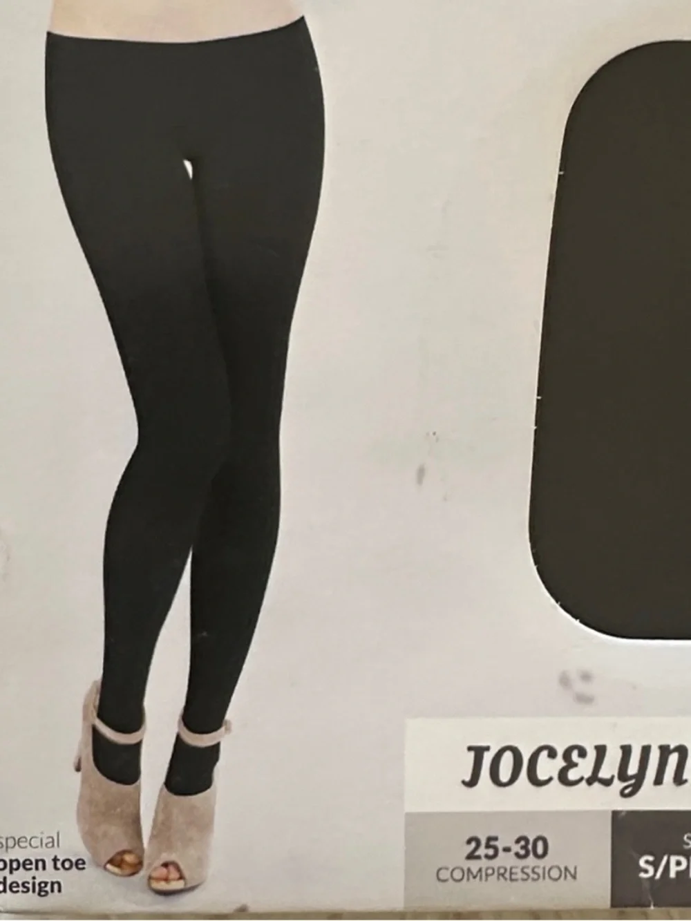 TRAMPS Jocelynne Fashion Compression Hosiery - Black 25-30mmhg Small Petite - Picture 4 of 4